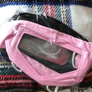 4 piece clear transparent face masks